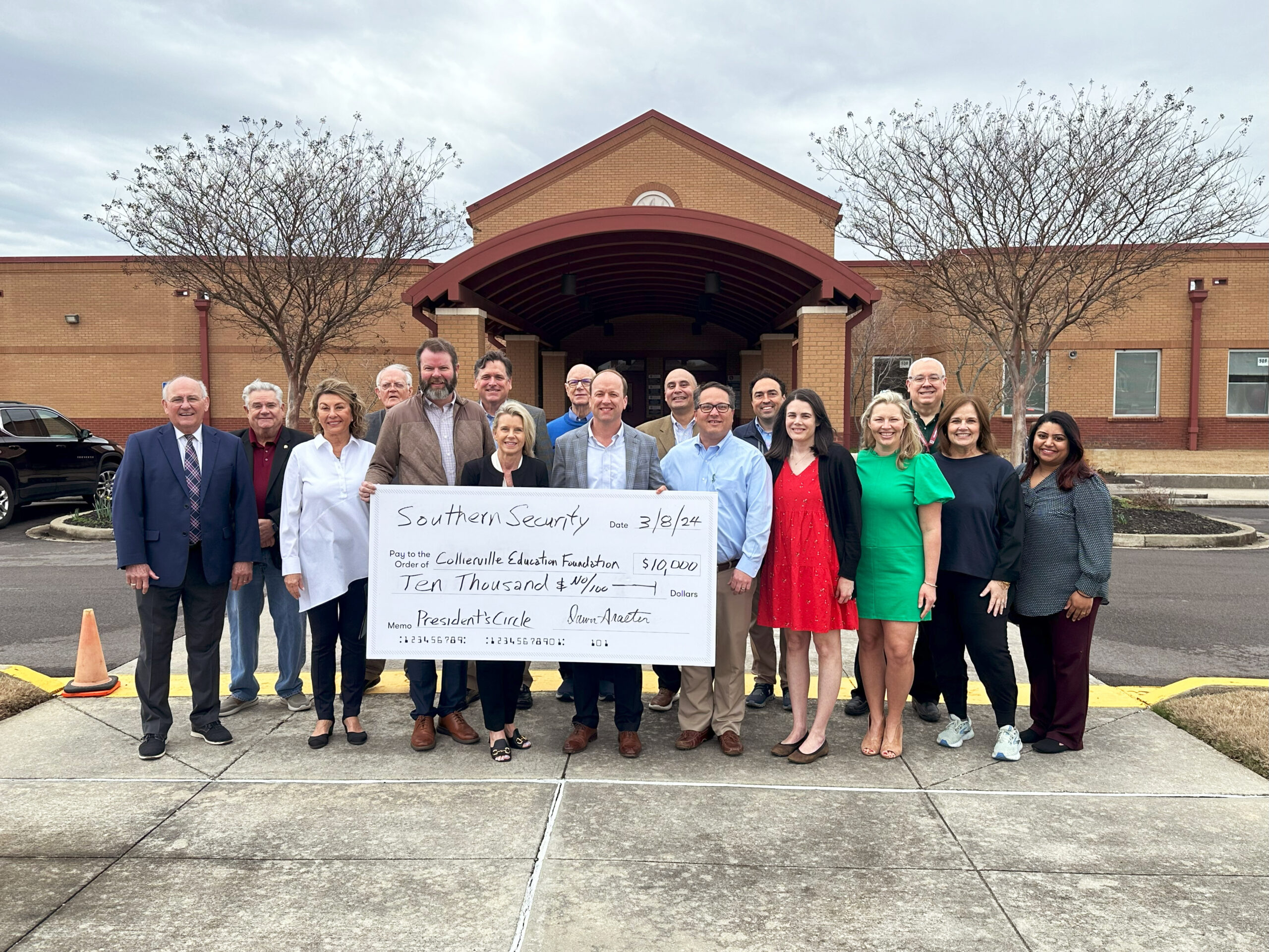 Southern Security Donates $10,000 to Collierville Education Foundation as it Celebrates Youth Month in April